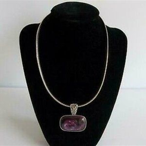 Lia Sophia Trish Reversible Necklace w/Grape Chill
